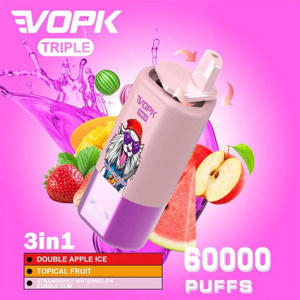 VOPK Triple vaper 60k 3 in 1 flavors - Image 4