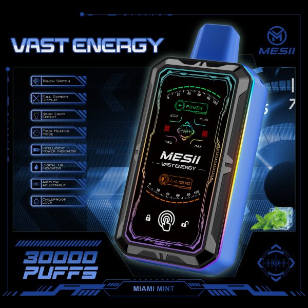 MESII VAST ENERGY 30000 puffs Full display Vaper - Image 2