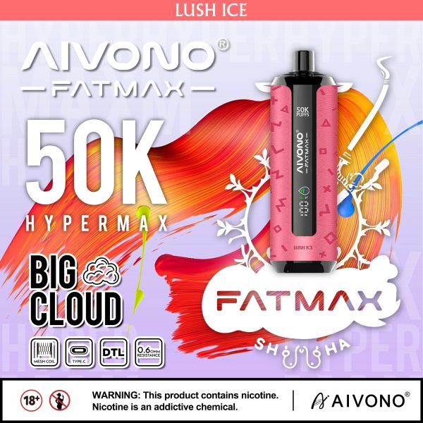AIM FATMAX Shisha Flavors 50000 puffs DTL Vaper - Image 2