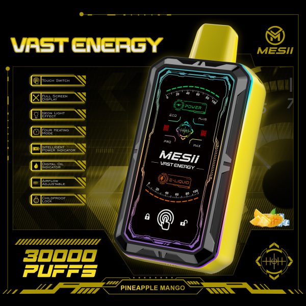 MESII VAST ENERGY 30000 puffs Full display Vaper - Image 3