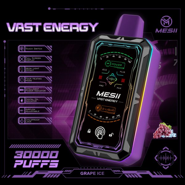 MESII VAST ENERGY 30000 puffs Full display Vaper - Image 4