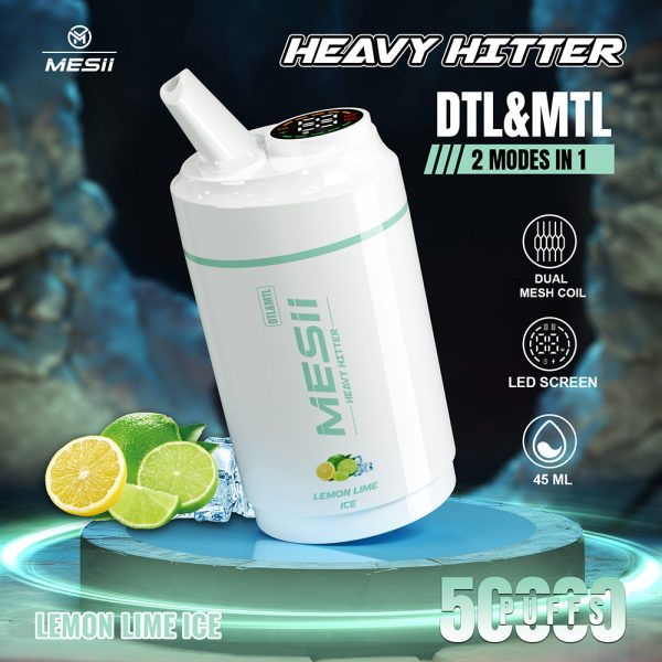 Mesii Shisha Heavy Hitter 50k puffs DTL/MTL Vaping