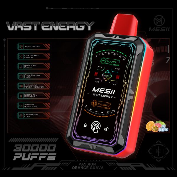 MESII VAST ENERGY 30000 puffs Full display Vaper - Image 5