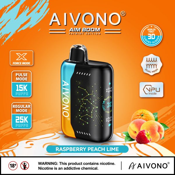 AIVONO AIM BOOM 25K puffs Curved screen vaper - Image 4