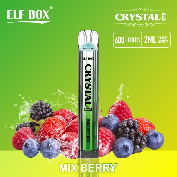 Elfbox Mini Crystal Vape bar 600 puffs 0% 2% 3% 5% - Image 2