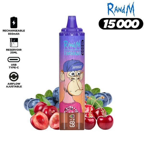 Fumot Randm Tornado 15k puffs digital vape 45 flavors - Image 3