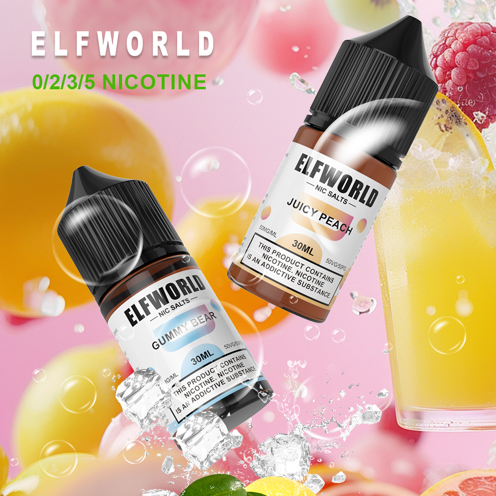 Wholesale price Elfworld 30ml e-liquid 50mg nicotine various taste for your choice - Image 2