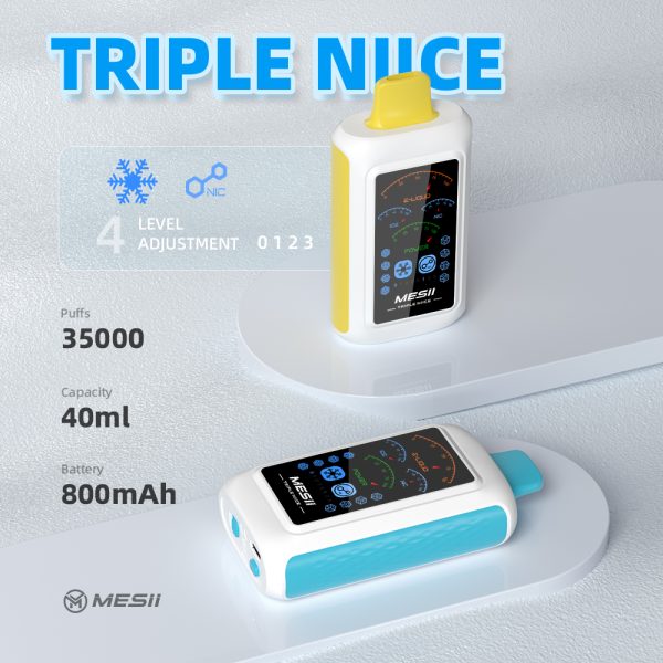 Mesii Triple Niice 35k puffs with ice & nicotine control - Image 7