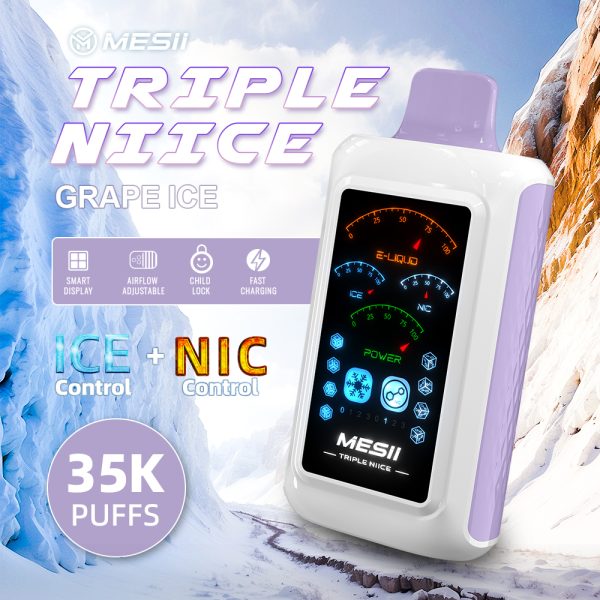 Mesii Triple Niice 35k puffs with ice & nicotine control - Image 4
