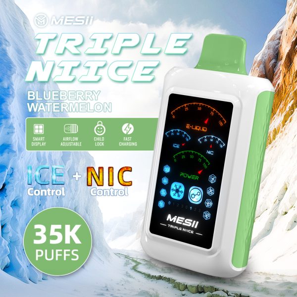 Mesii Triple Niice 35k puffs with ice & nicotine control - Image 3