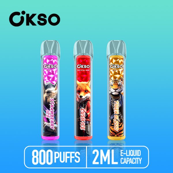 OKSO Crystal bar 800 puffs 2% 3% 5% - Image 2