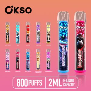 OKSO Crystal bar 800 puffs 2% 3% 5%