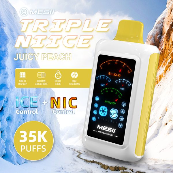 Mesii Triple Niice 35k puffs with ice & nicotine control - Image 2