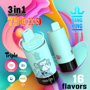 Bangking 75k triple flavor vape 3 in 1 puff