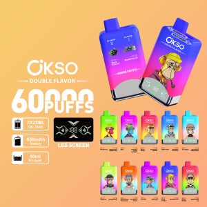 OKSO Double Flavor 60k puffs wholesale disposable electronic cigarette