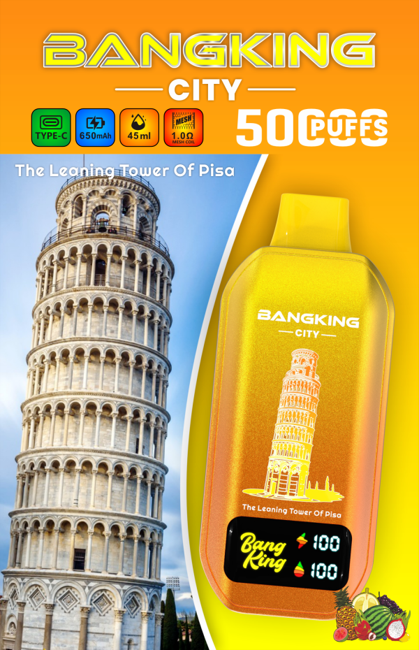 Bangking 5000 puffs city logo wholesale vape - Image 4