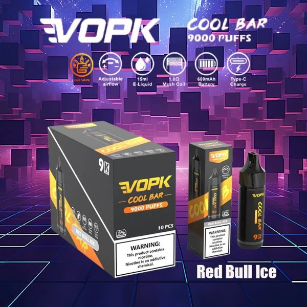 VOPK COOL BAR-9000 PUFFS 0% 2% 3% 5% Disposable Vape - Image 3