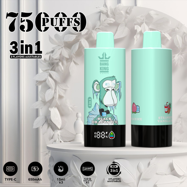 Bangking 75k triple flavor vape 3 in 1 puff - Image 3