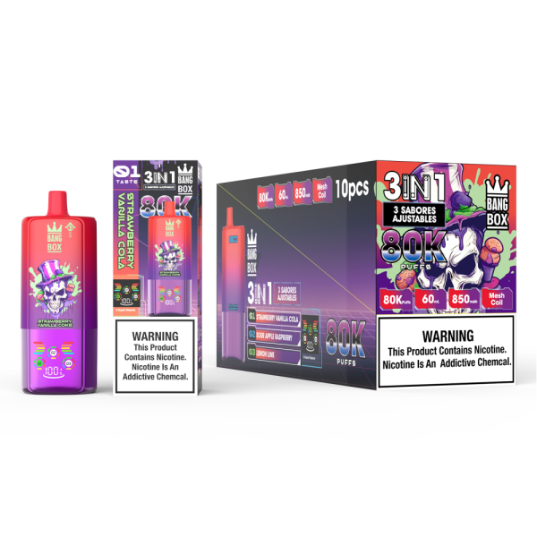 Bangbox tripple flavor 80k puffs 3 in 1 vaper - Image 5