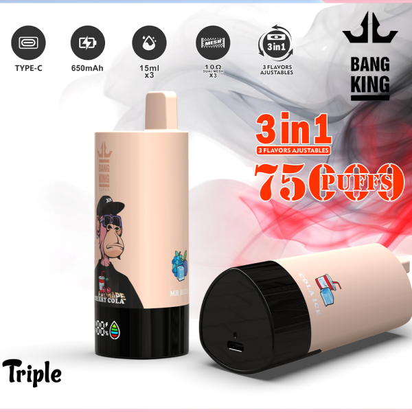 Bangking 75k triple flavor vape 3 in 1 puff - Image 4