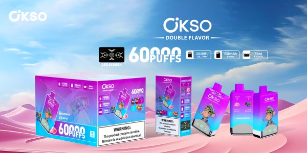 OKSO Double Flavor 60k puffs wholesale disposable electronic cigarette - Image 3