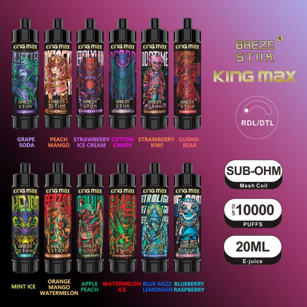 DTL large smoking puffs Kingmax 10000 puffs wholesale vape - Image 2