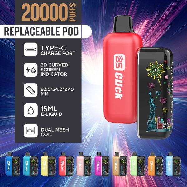 BS CLICK Replaceable pod kit 20000 puffs - Image 2