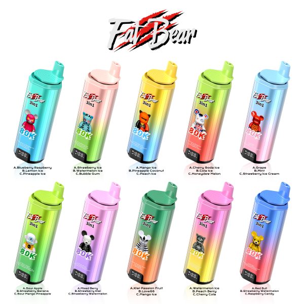 Bulk buy Vape pen Triple Flavors -AIM FATBEAR 80K PUFFS