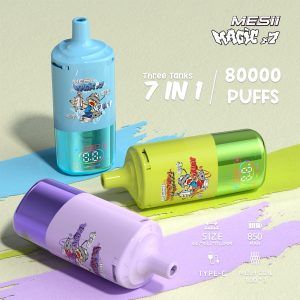 Mesii Magic 7 in 1 vaper Bulk buy disposable e-cigarette 80k puffs