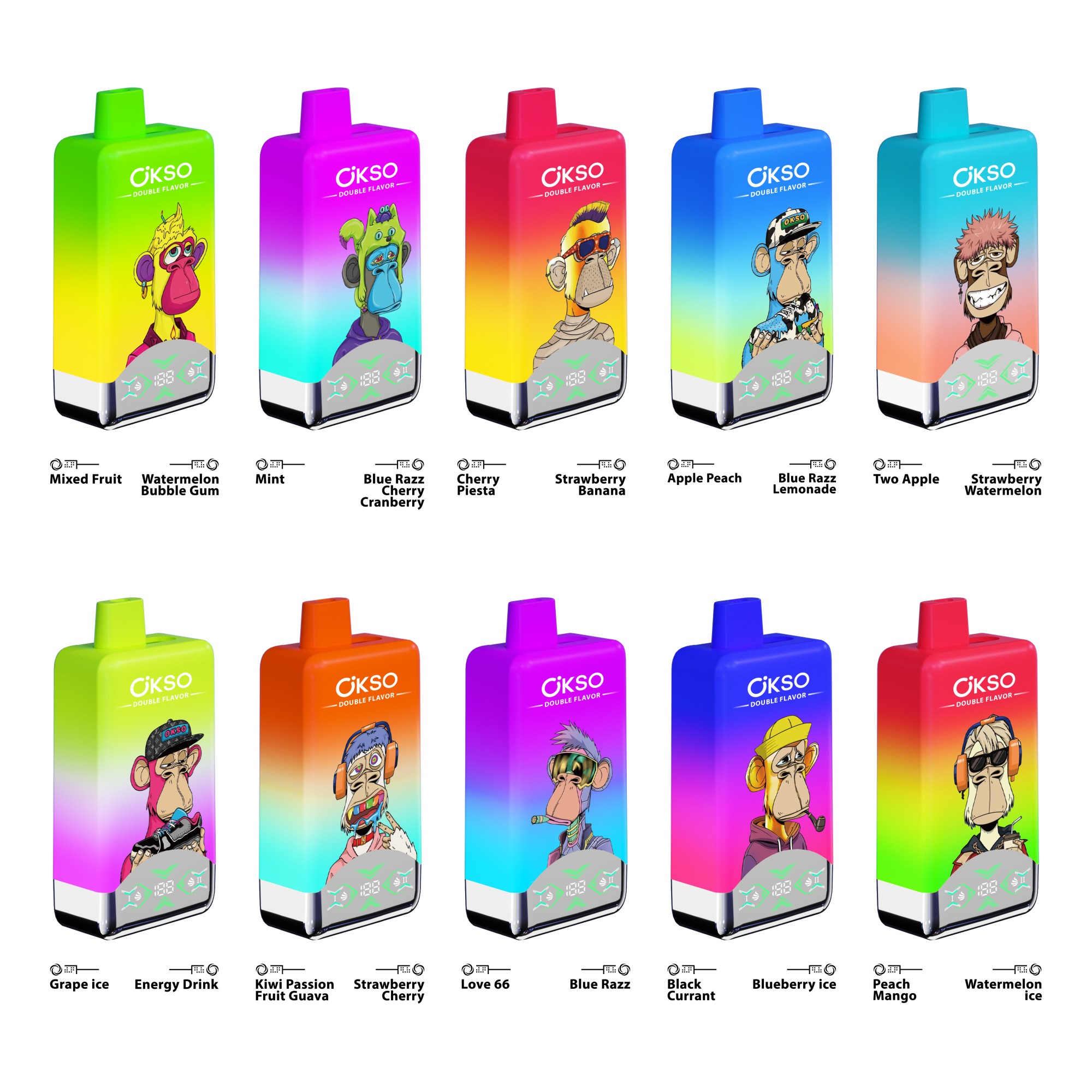 OSKO Dual flavor 60k puffs wholesale e cigarettes - Image 3