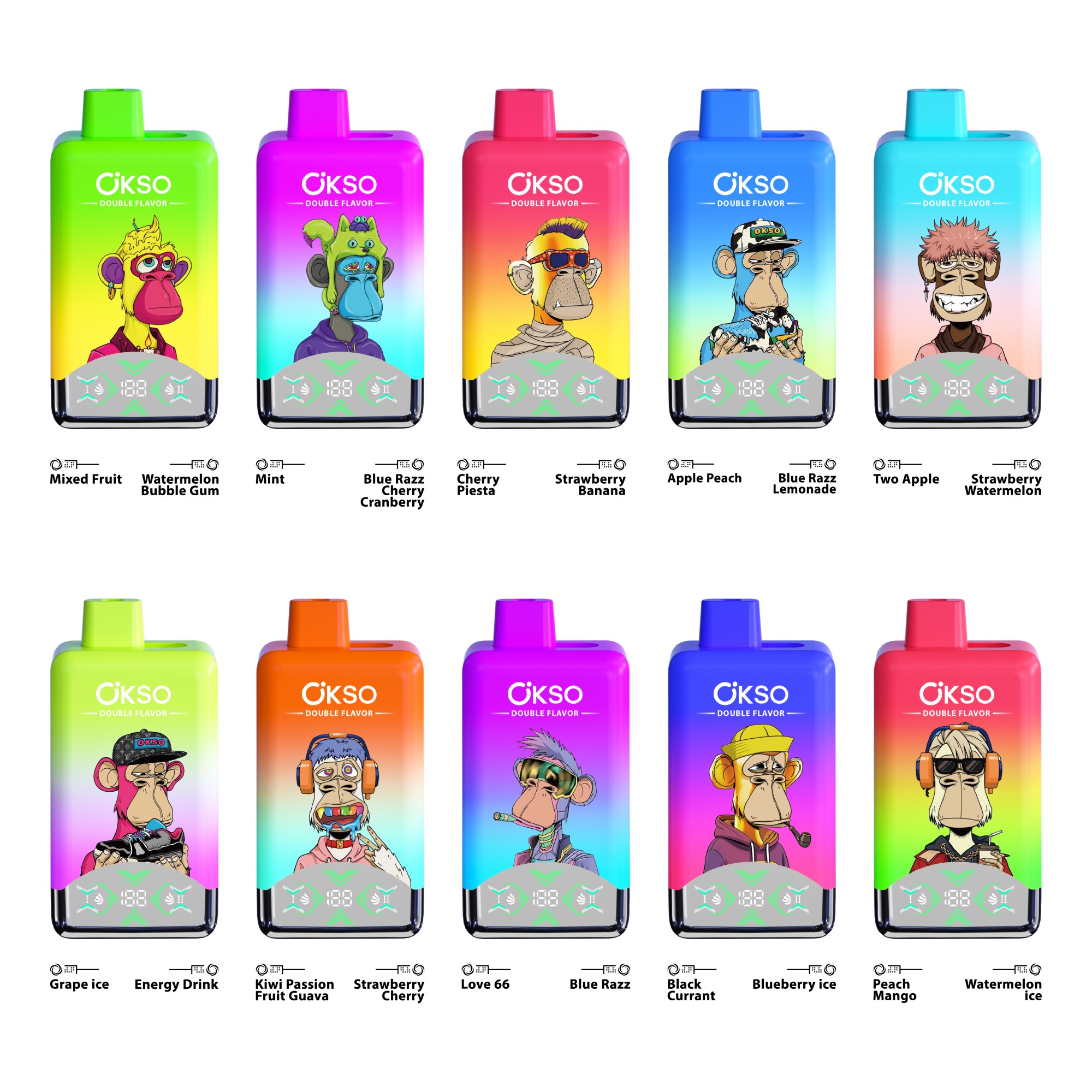 OSKO Dual flavor 60k puffs wholesale e cigarettes - Image 2