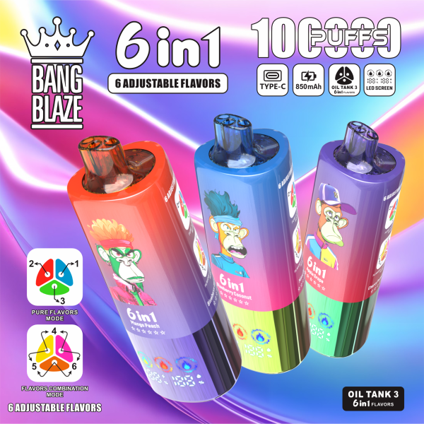 BangBlaze 6 in 1 vaper 100k puffs ecigs - Image 2