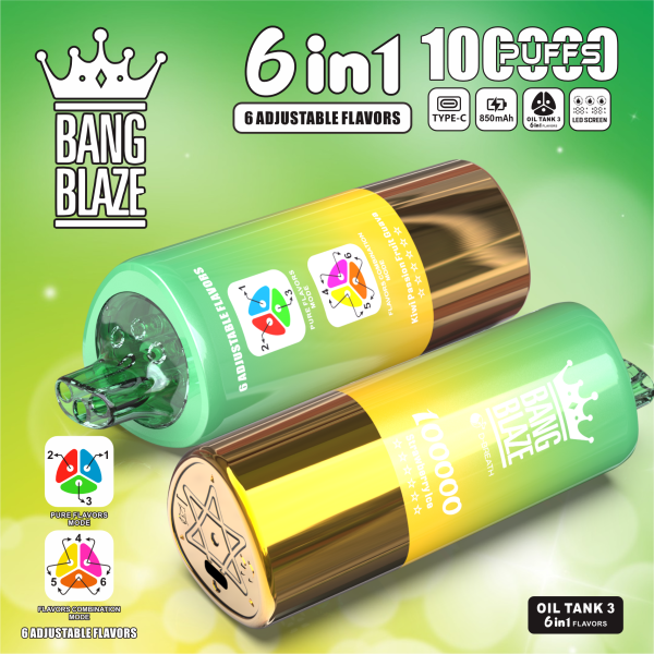 BangBlaze 6 in 1 vaper 100k puffs ecigs - Image 6