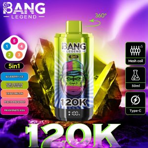 BANG LEGEND 120K Puffs wholesale e cigarette disposable 5 flavors in one vaper
