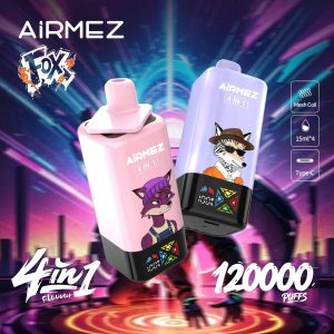Airmez Fox disposable vape 4 flavors in 1 120k puffs vaper bar