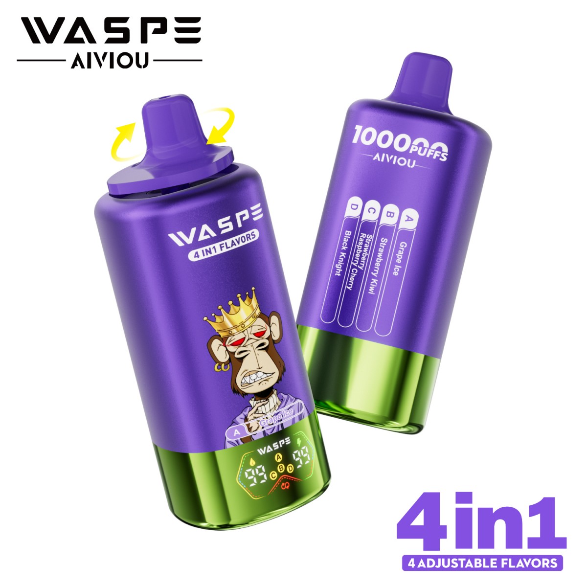Waspe wholesale disposable vape 4 flavors in 1 vaper 100k puffs 56ml mesh coil - Image 7