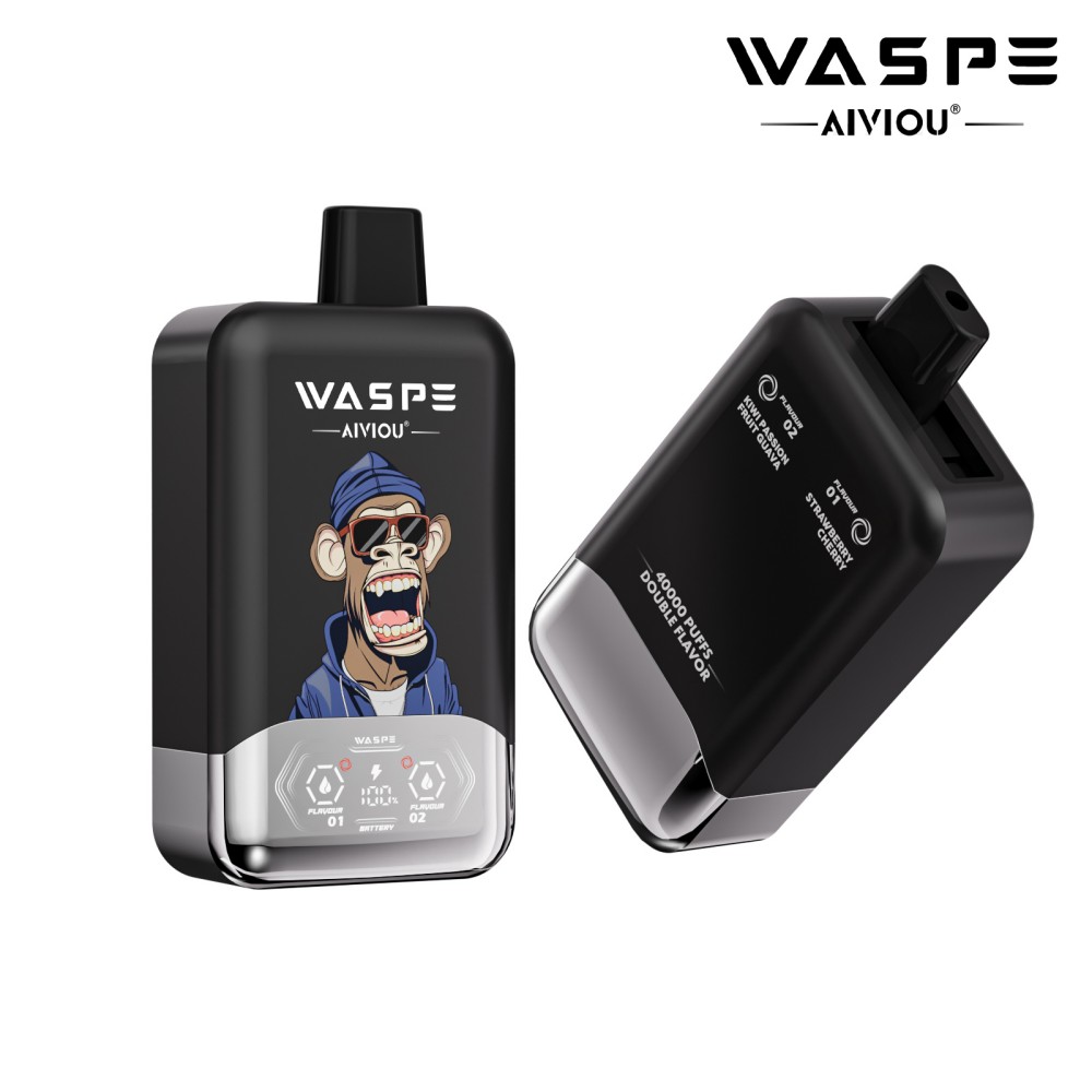 WASPE Double Flavor 40k Puffs disposable e cigarette 2 in 1  vaper