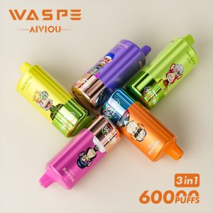Waspe wholesale triple flavor 3 in 1 60000 puffs disposable vape pen