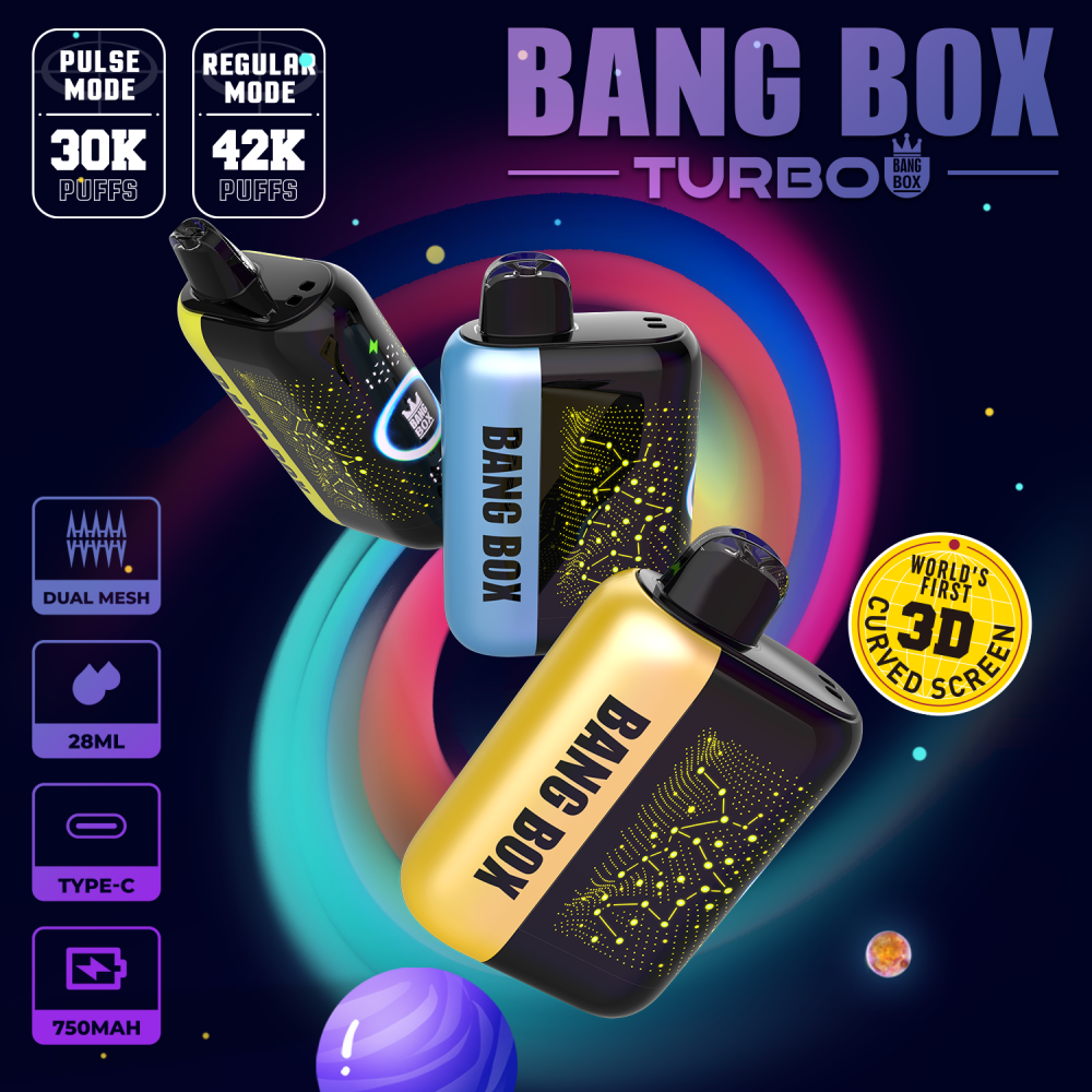 Bangbox turbo mesh coil 30k 42k puffs wholesale disposable vape - Image 4