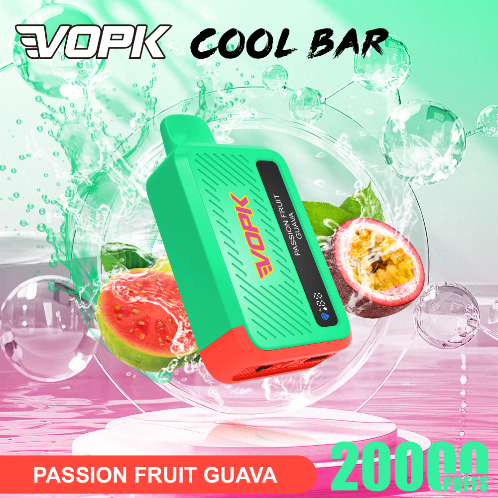 Wholesale VOPK Cool Bar 20k puffs disposable e cigarette vape 18ml e-juice, with digital screen vaper 20000 - Image 2