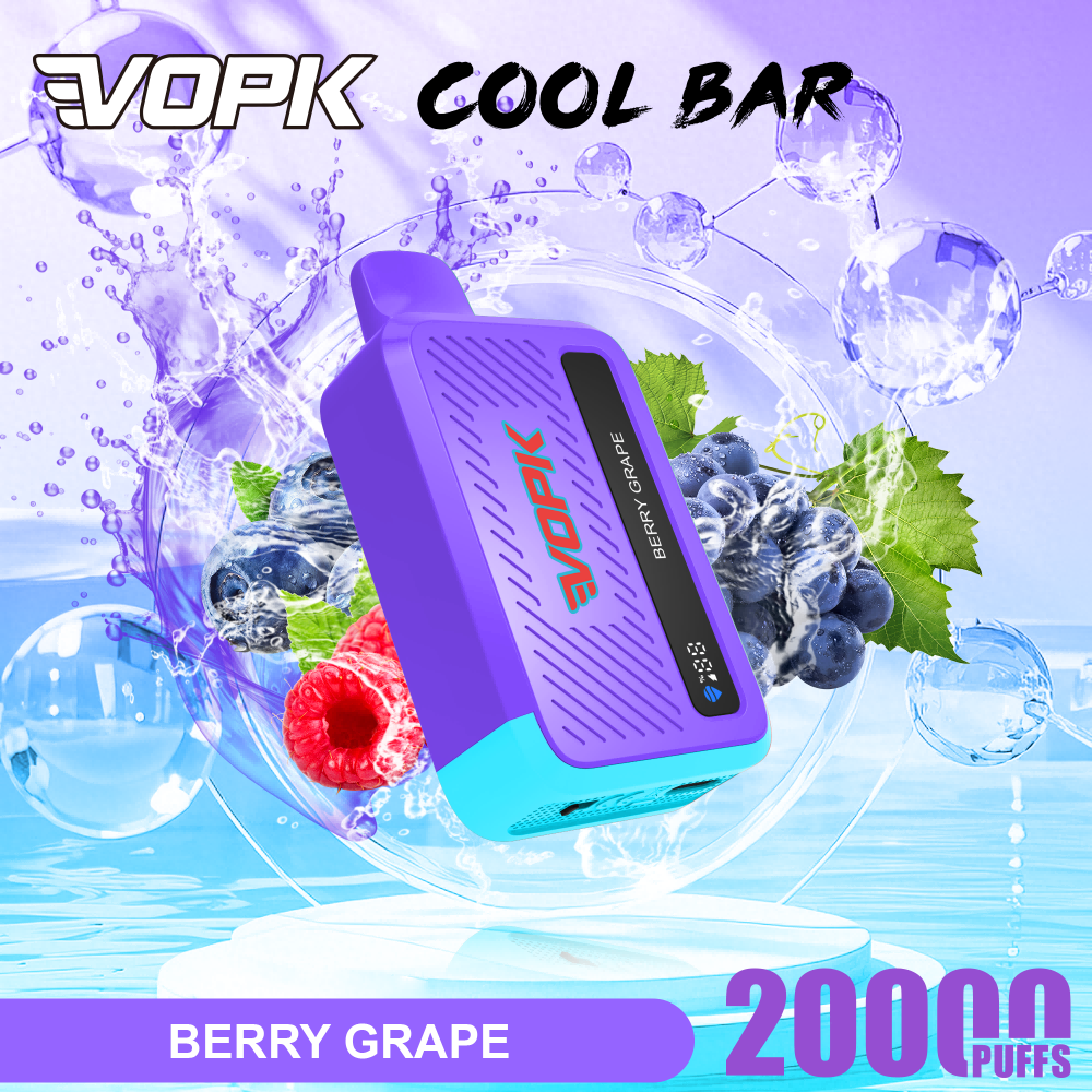 Wholesale VOPK Cool Bar 20k puffs disposable e cigarette vape 18ml e-juice, with digital screen vaper 20000 - Image 3