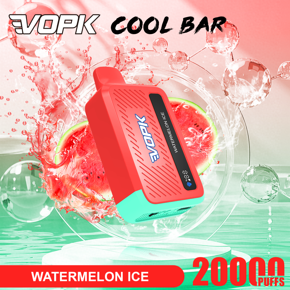 Wholesale VOPK Cool Bar 20k puffs disposable e cigarette vape 18ml e-juice, with digital screen vaper 20000 - Image 7