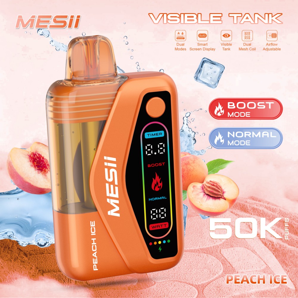 PaphosVape wholesale Mesii VisibleTank 50k Puffs disposable vape pen 18ml double vaping modes boost e cigarette puff bar - Image 6