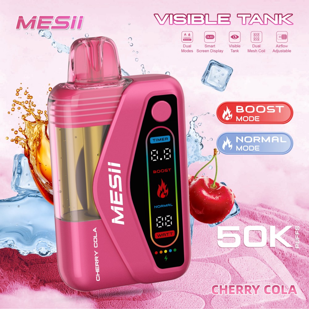 PaphosVape wholesale Mesii VisibleTank 50k Puffs disposable vape pen 18ml double vaping modes boost e cigarette puff bar - Image 7