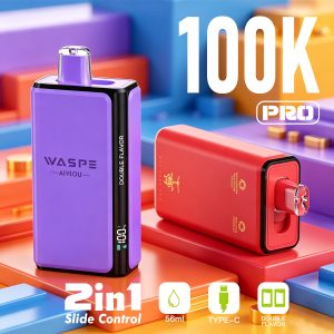 Reliable Disposable Vape Factory Paphosvape WASPE double flavor 100k puff pro e-cigarette