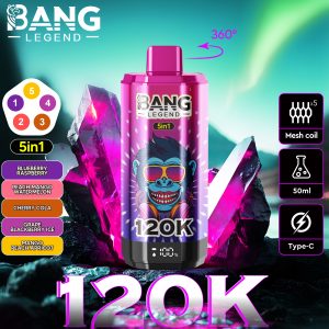 Bang Legend 120K puff wholelsale disposable Vaper bar – EU Warehouse
