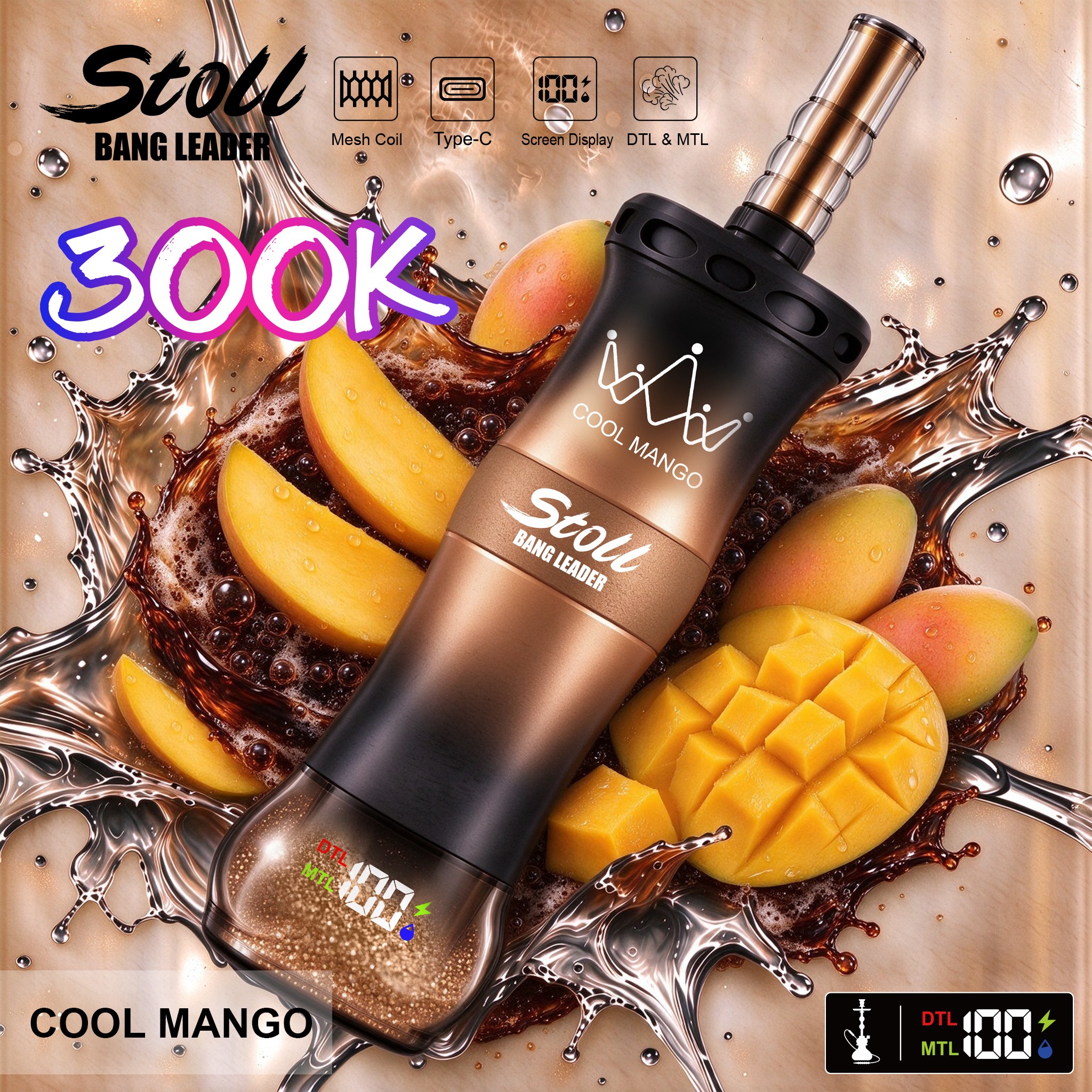 Bangleader Stoll 300K Puffs DTL & MTL Disposable Vape - Image 6