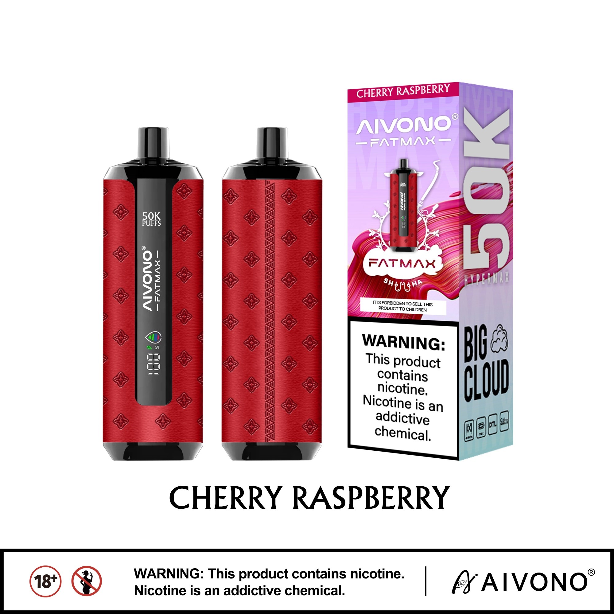 AIVONO Fat Max 50K Puff DTL Disposable Vape – EU Warehouse
