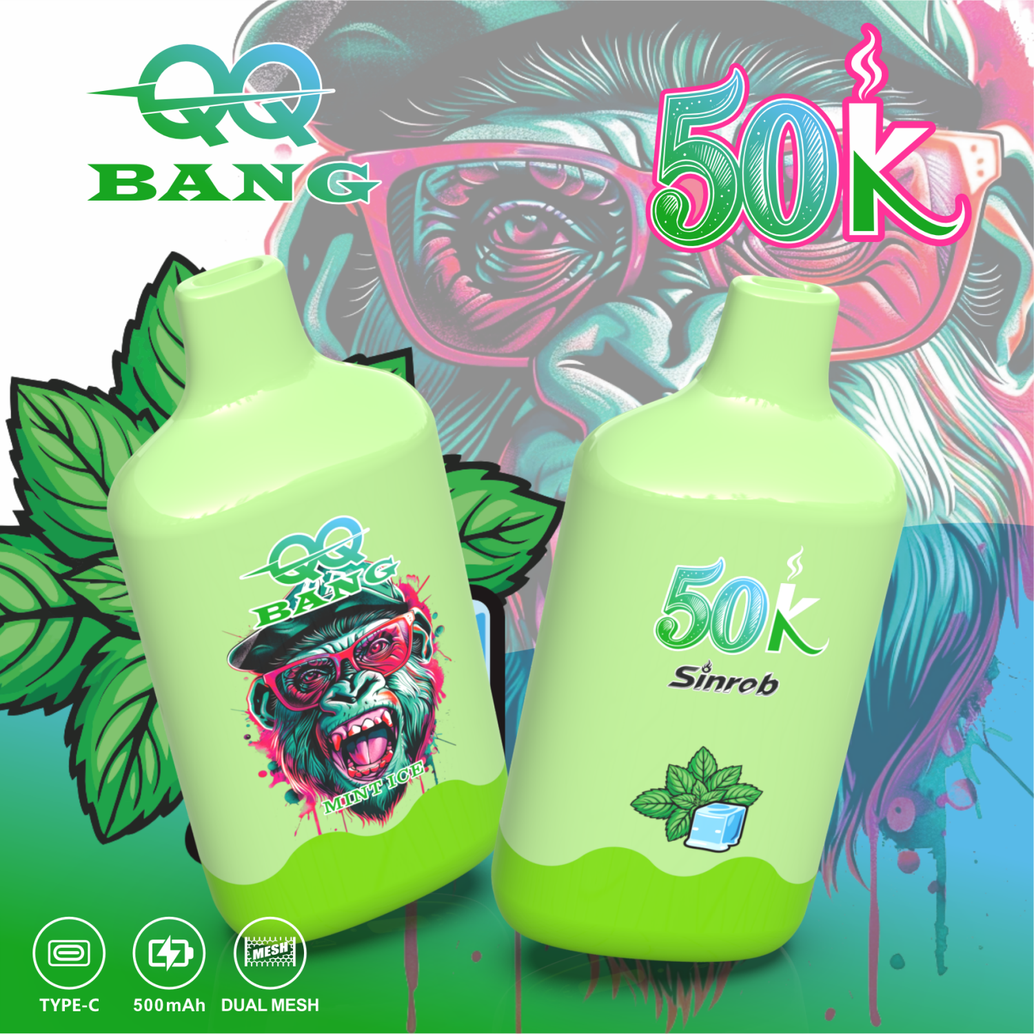 QQbang EU Warehouse Vaper 50K Puff Disposable E cigarette Puff - Image 3