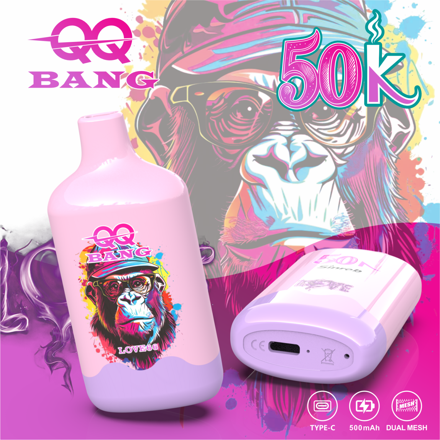 QQbang EU Warehouse Vaper 50K Puff Disposable E cigarette Puff - Image 4